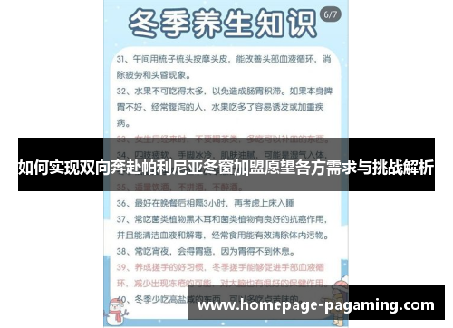 如何实现双向奔赴帕利尼亚冬窗加盟愿望各方需求与挑战解析 如何实现双向奔赴帕利尼亚冬窗加盟愿望各方需求与挑战解析