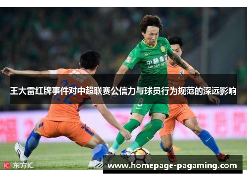 王大雷红牌事件对中超联赛公信力与球员行为规范的深远影响 王大雷红牌事件对中超联赛公信力与球员行为规范的深远影响
